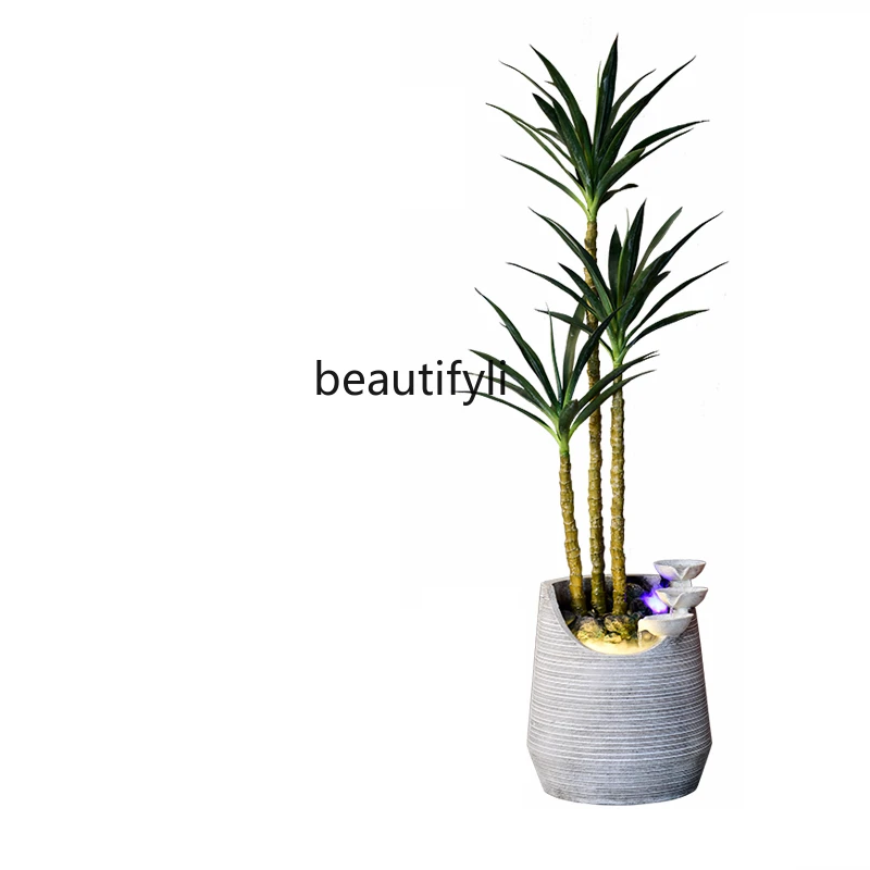 

TT Water Fountain Bonsai Creative Ins Decoration Office Floor Nordic Home Indoor Living Room Decoration