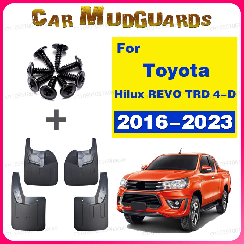 

2016 2017 2018 2023 FOR Toyota Hilux VIGO REVO TRD 4WD Mud Flap Guards Splash Mudflaps Mudguard Fender Car Accessories 4pcs