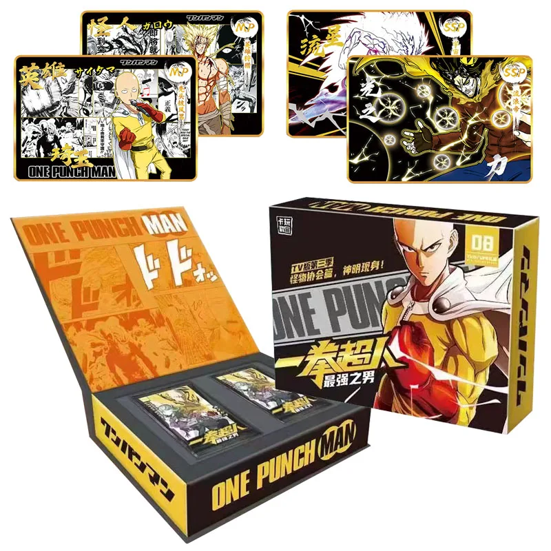 

Original Japanese Anime One Punch Man Cards Figures Saitama Genos Bronze Barrage Collection Game Playing Card Battle Toys Gifts