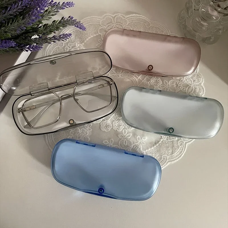 Glasses Case Transparent Glasses Case Portable Sunglasses Case Glasses Storage Box Eyewear Accessories Protection Box