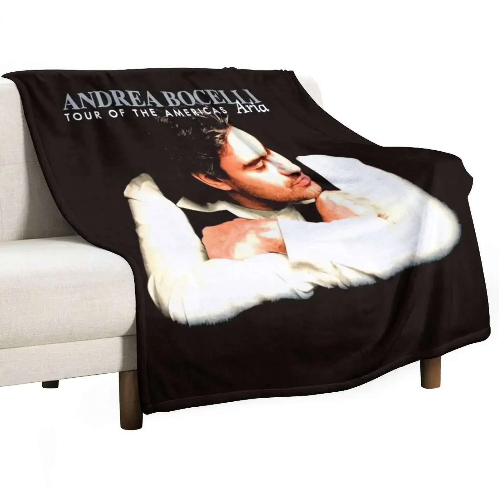 

1998 Andrea Bocelli Vintage Aria The Opera Album Tour Throw Blanket Extra Large Throw Luxury Thicken Blankets