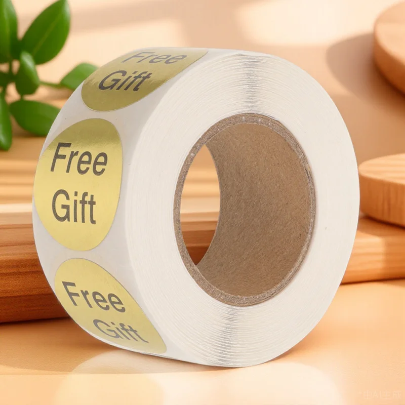 500 Uds. Etiqueta adhesiva de regalo gratis, pegatina adhesiva de agradecimiento del cliente para decoración de embalaje de regalo de pequeñas empresas