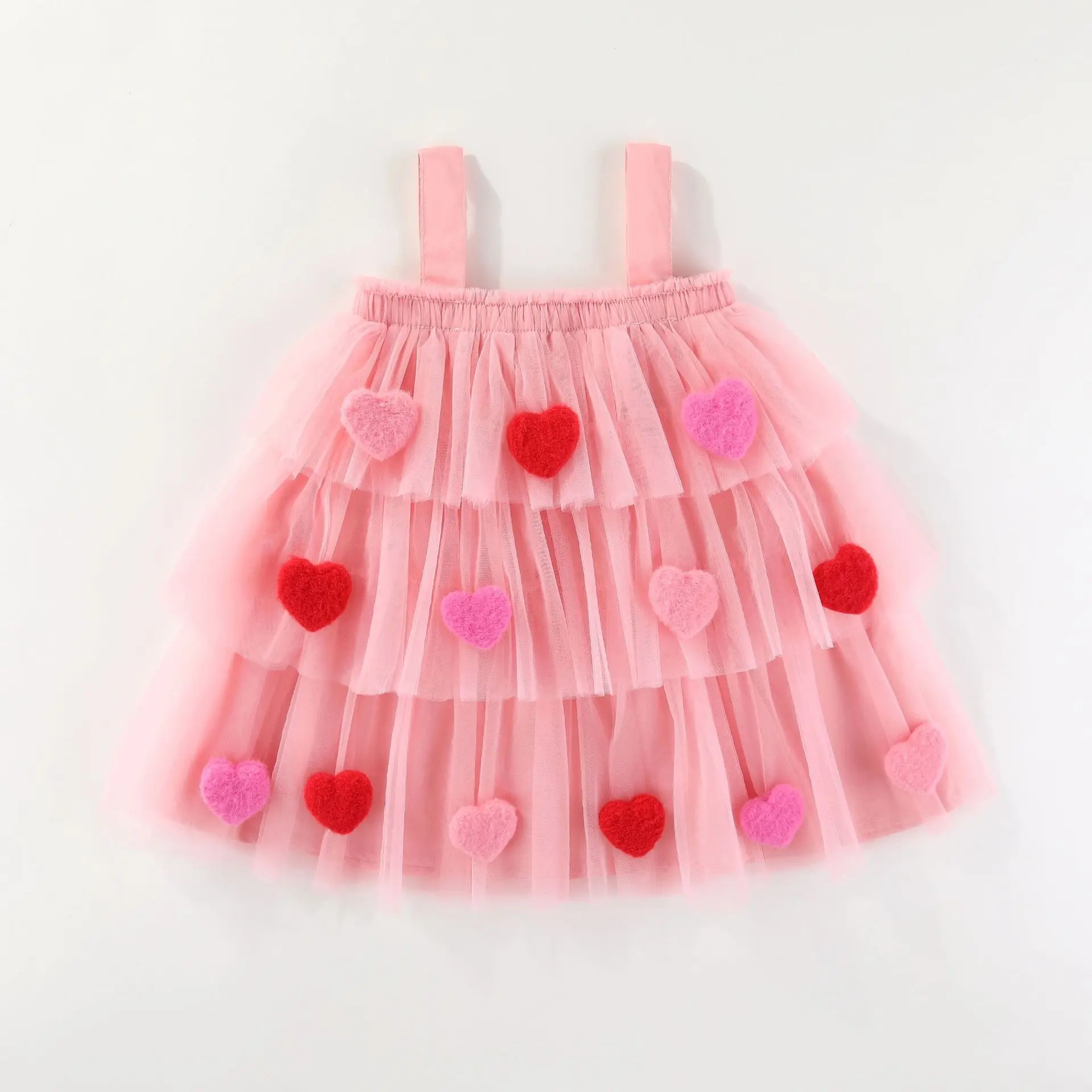 

Children Cake Camisole Tulle Dress Holiday Style Clothing Kids Dress Christmas Tree Dress Girl Skirt Cute Funny Novelty Outfit