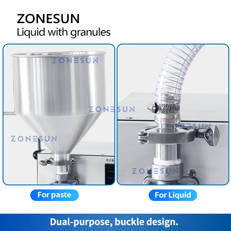 ZONESUN ZS-RXB1 التحكم الرقمي السائل لصق حشو صلصة المربى الغراء المياه كريم غسول مرنة المكره مضخة ملء آلة
