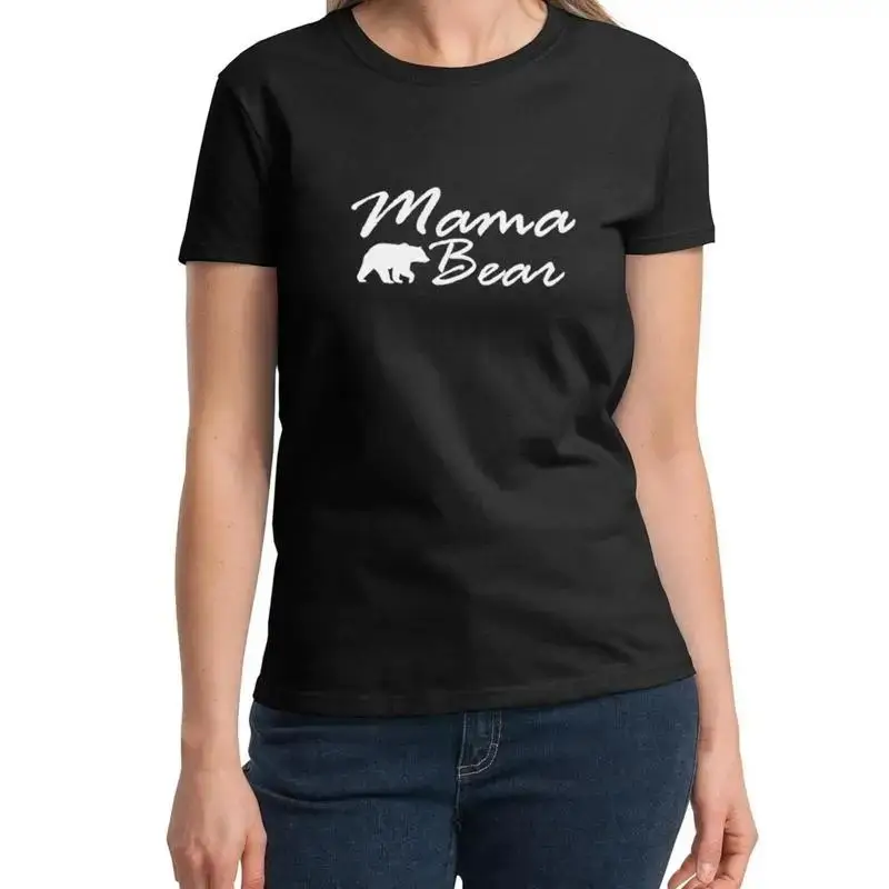 Mama Bear 4 T Shirt Mom Life Mommy Strong as a Mother Christmas Idea