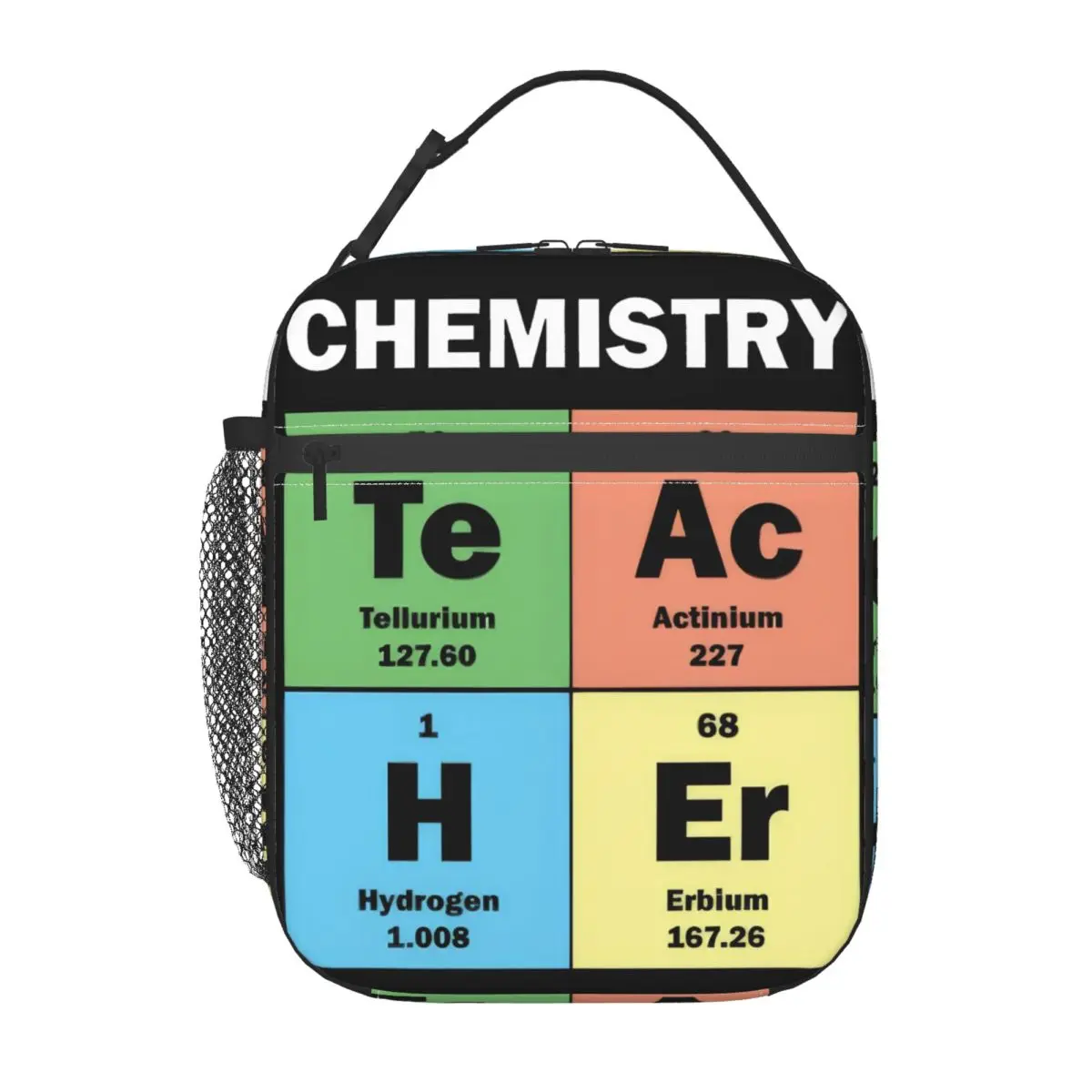 

Chemistry Teacher Periodic Table Insulated Lunch Bag Tote Food Handbag