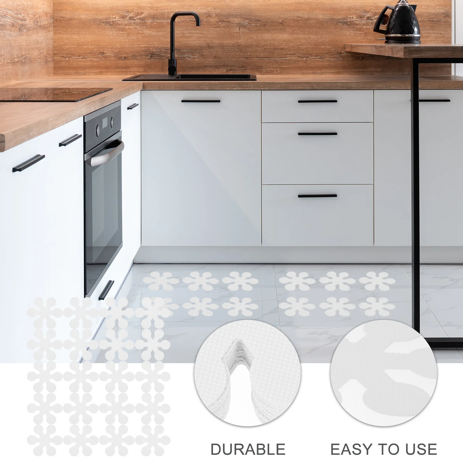 

20Pcs Non-Slip Floor Stickers Adhesive Snowflake Shower Strip Stickers Anti-Slip Tape for Bathtub Bathroom Bathroom Supply