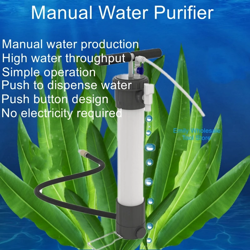 Small Manual Portable Filter Emergency Rescue Filter Water Purifier Outdoor Field Water Purification Equipment