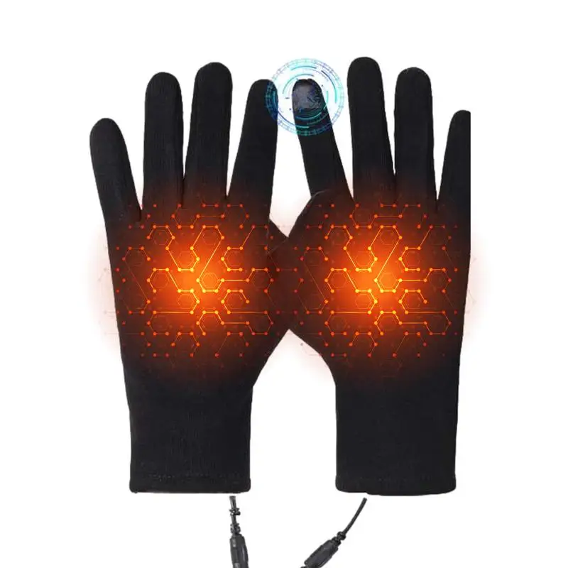 

Heated Gloves for Men Women Outdoor Heated Gloves Touch Screen Heated Gloves Polyester Heated Gloves USB Heated Gloves auto good