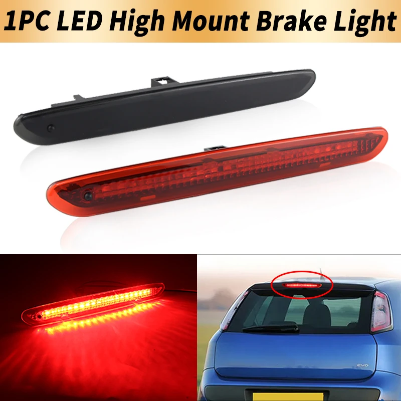 1PC Canbus For Fiat For Abarth Grande Punto Evo 2012-up LED High Mount Third Brake Light Tail Stop Warning Lamp Car Accessory