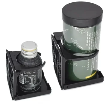 조절식 병 컵 거치대 하이 퀄리티 블랙 거치대, 자동차 트럭 보트 캠핑카 RV용, 쉬운 방수 설치