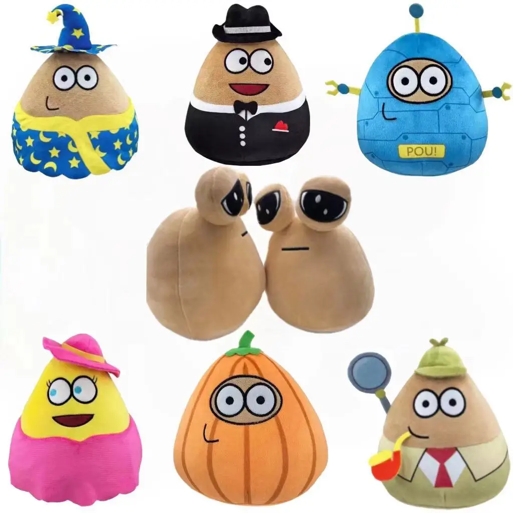 7 Style Pou My Pet Alien Plush Toy Kawaii Alien Pet Doll Cute Pou Stuffed Toys Soft Pillow Plush Animal Gift Toys For Kids Girls