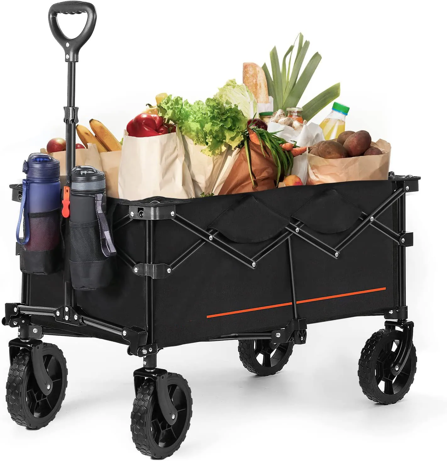 

Custom Trolley Portable Push Pull Mini Outdoor Collapsible Stroller Beach Folding Wagon