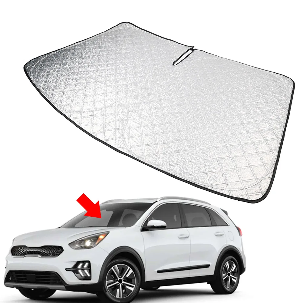 Car Window Sunshade Cover Sun Shade Front Windshield Visor Protector Folding For Kia NIRO 2017 2018 2019 2020 2021 2022