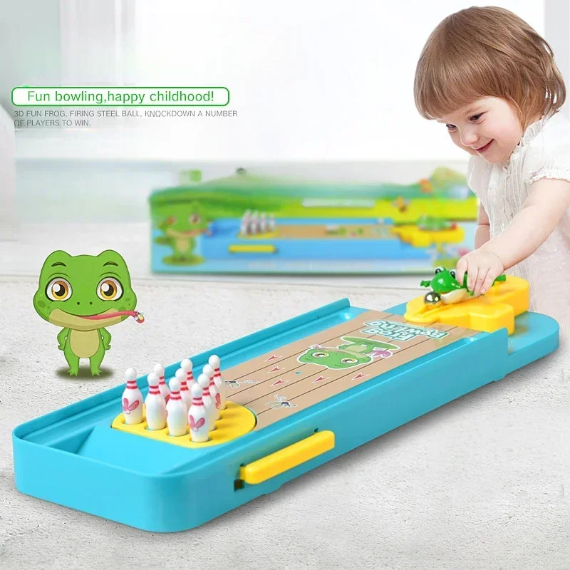 

Interactive Toys Mini Frog Bowling Table Game Kindergarten Educational Toy Launch Table Cool Stuff Fidget Toys Fun To Explore