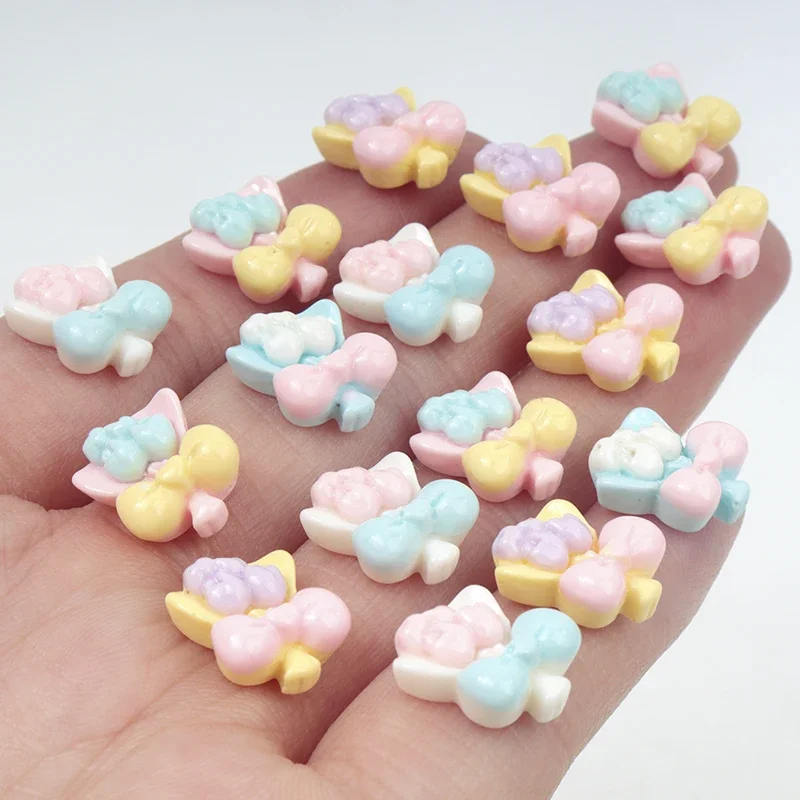 30/300pcs Mini Bouquet of Flowers Resin Accessories Patch Scrapbooking Craft DIY Children Girls Handmade Materials Phone Case