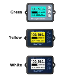 DC120V 50A Coulometro per batteria del veicolo TK15 Tester di capacità della batteria Coulomb Contatore per E-bike/Equilibrio Auto/Macchina per la pulizia