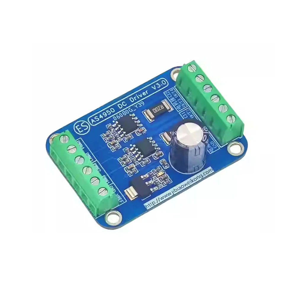 

S4950 Full Bridge/Needle Dual Channel H Bridge High-power DC Brush Step Motor Drive Module DC8-40V 3A Step Motor Drive Board