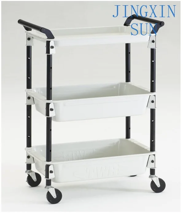 Carro de carro multifunción portátil de 3 capas, almacenamiento para el hogar, sala de estar, dispositivo de almacenamiento para el hogar, mesita de noche, cocina, interior