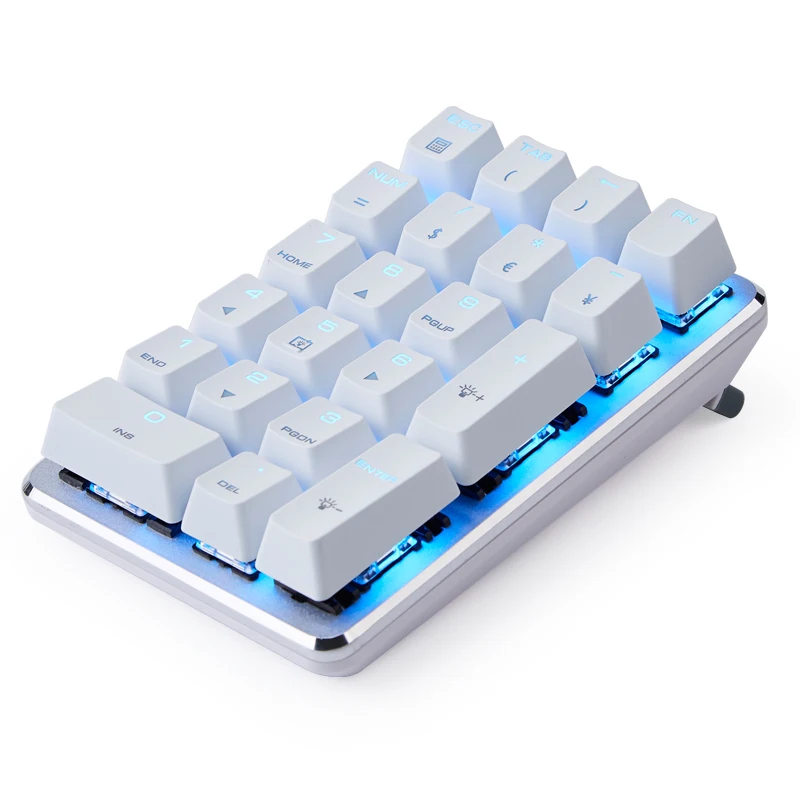 Numeric Keyboard Custom 21keys Wired Single-mode RGB Keypad Financial Accounting Laptops for External Number Mechanical Keyboard