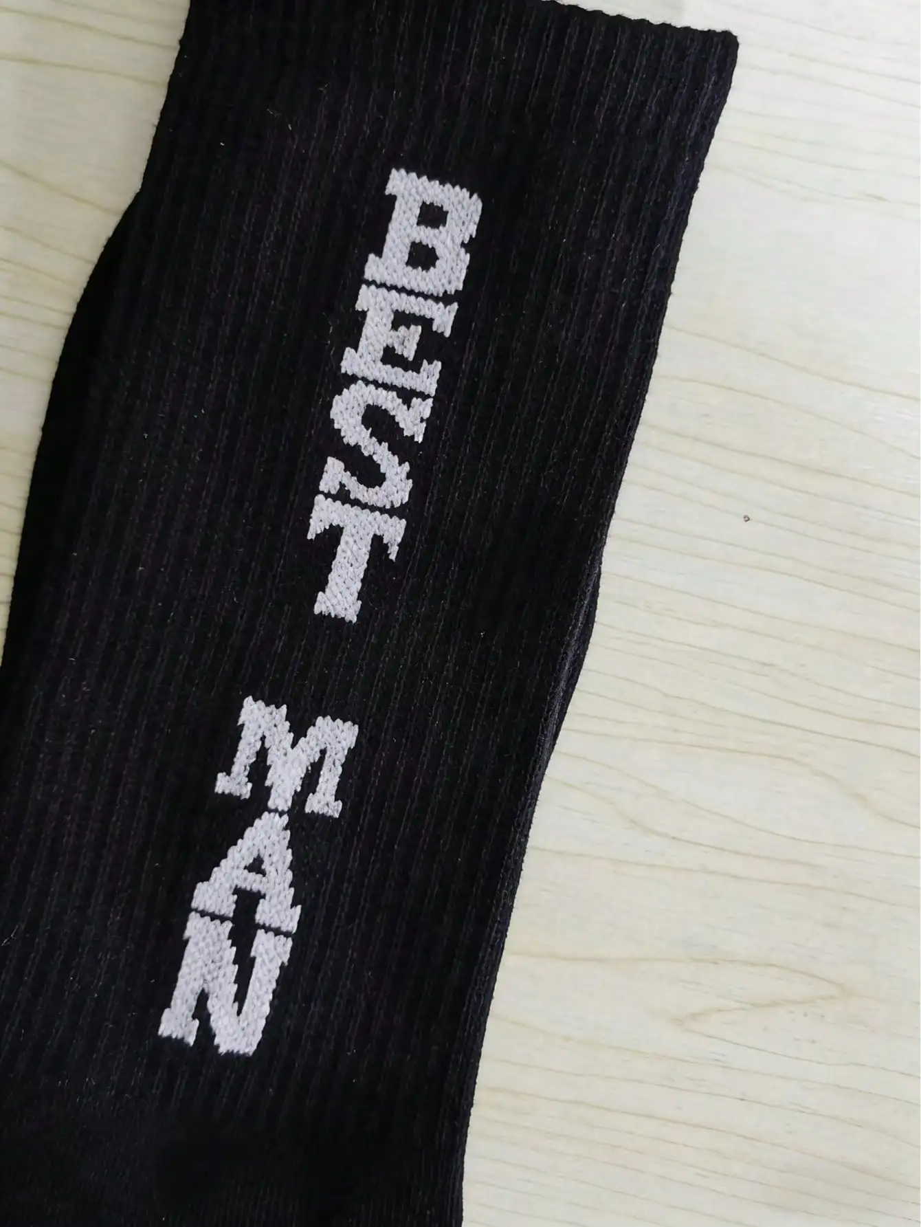 1/3 Pair of Wedding Groom's Best Man Socks, New Style Wedding Socks, Black, Long, Breathable and Comfortable