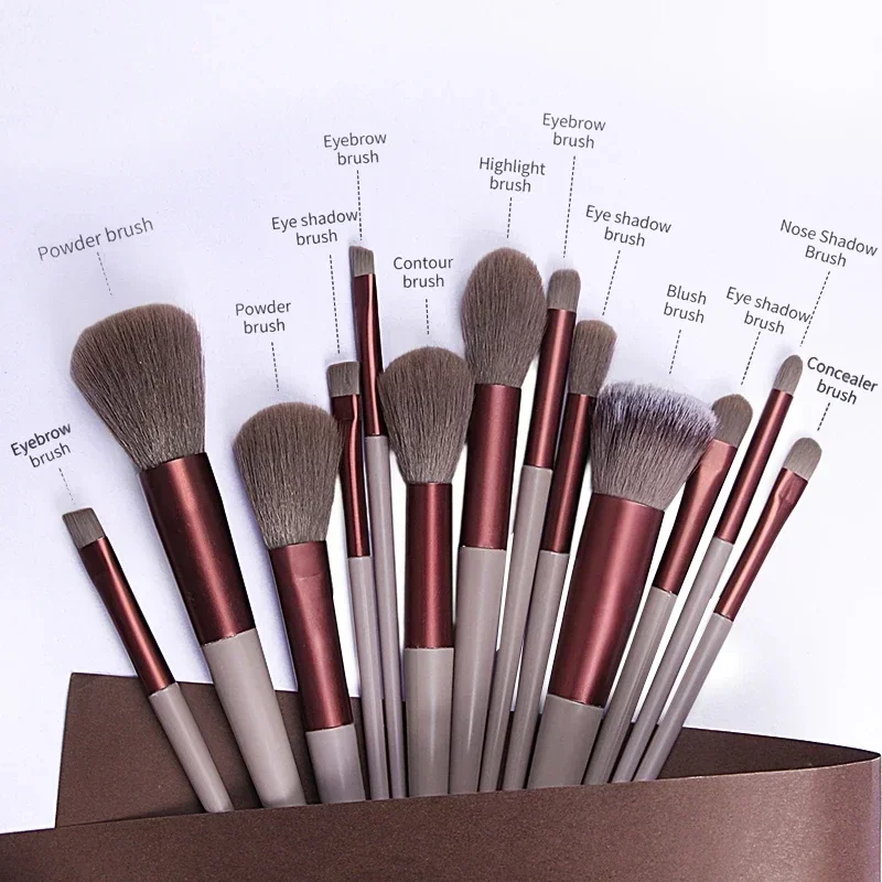 

13Pcs Makeup Brush Set Make Up Concealer Brush Blush Powder Brush Eye Shadow Highlighter Foundation