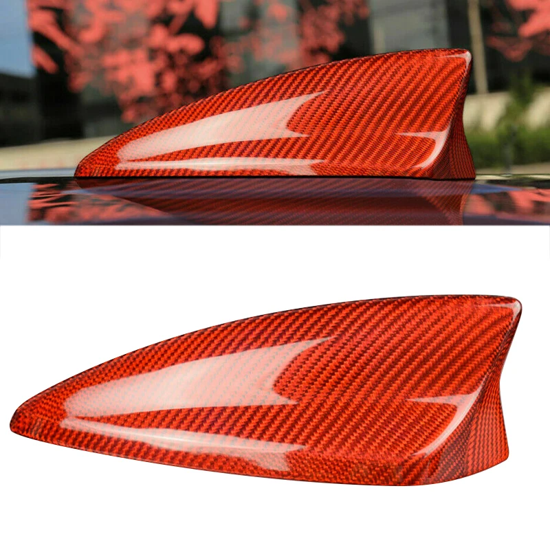 

Shark Fin Red Carbon Fiber Roof Antenna Aerial Cover Trim Fit For Chevrolet Camaro 2016 2017 2018 2019 2020