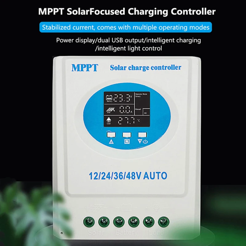 MPPT Solar Charge Controller Auto 12V 24V 36V 48V 150A Controller Solar Panel For Lithium LiFePo4 Lead-Acid Battery Regulator