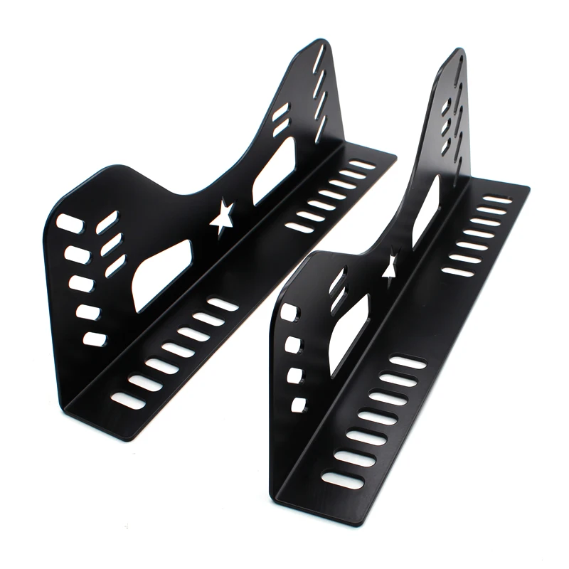 DEFT 2pcs Vehicle black Bucket Seat Side Mounts Brackets Modification Universal Car Styling Seat Mounts Brackets New Arrivals