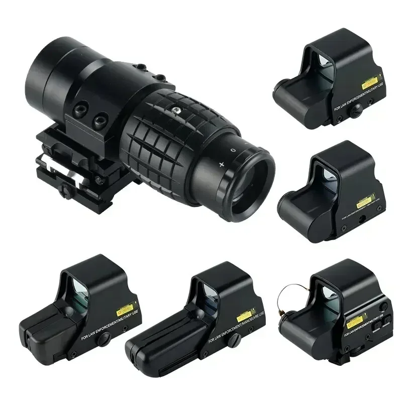 Tactical Optics 3X Hologram Scope Sight with Flip-up Mount 553 558 Red Green Dot Sights for 20mm Rail Hunting Firearms Airsoft