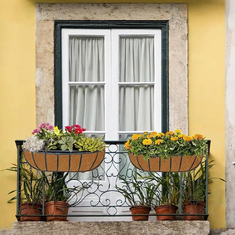 Flower Pot Liners Set Of 3 Window Box Planter Insert Breathable Design Water-Retentive Gardening Supplies For Home Furnishings