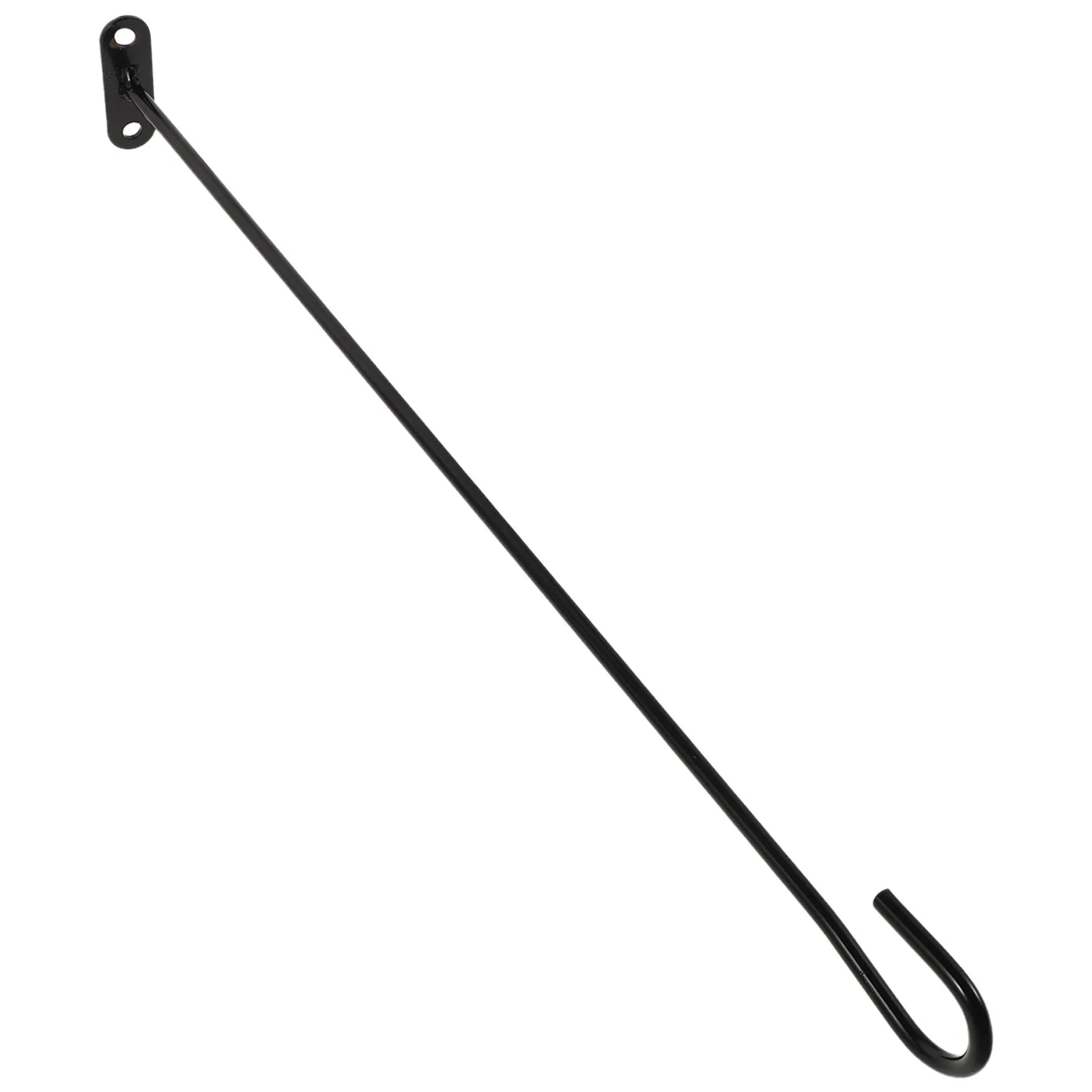 Horizontal Wall Mounted Flagpole Holder 16 Inch Metal Mailbox Post Mount Garden Flag Holder Yard Banner Display Outdoor