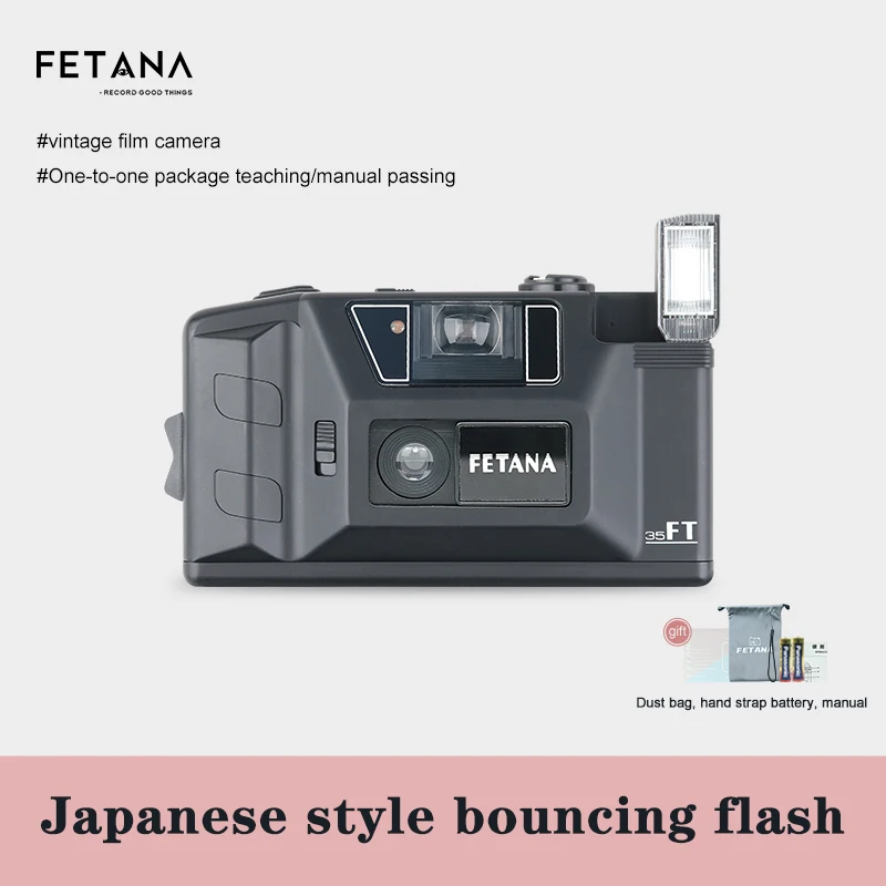 FETANA Point-And-Shoot Film Camera Non-Disposable Film Camera 35MD Fully Automatic Couple Photography Student Machine 135 Film