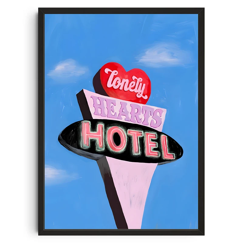 Vintage Abstract Poster Classic Art Print Holiday Motel Canvas Painting Wall Art Picture for Modern Room Bedroom Home Decoration