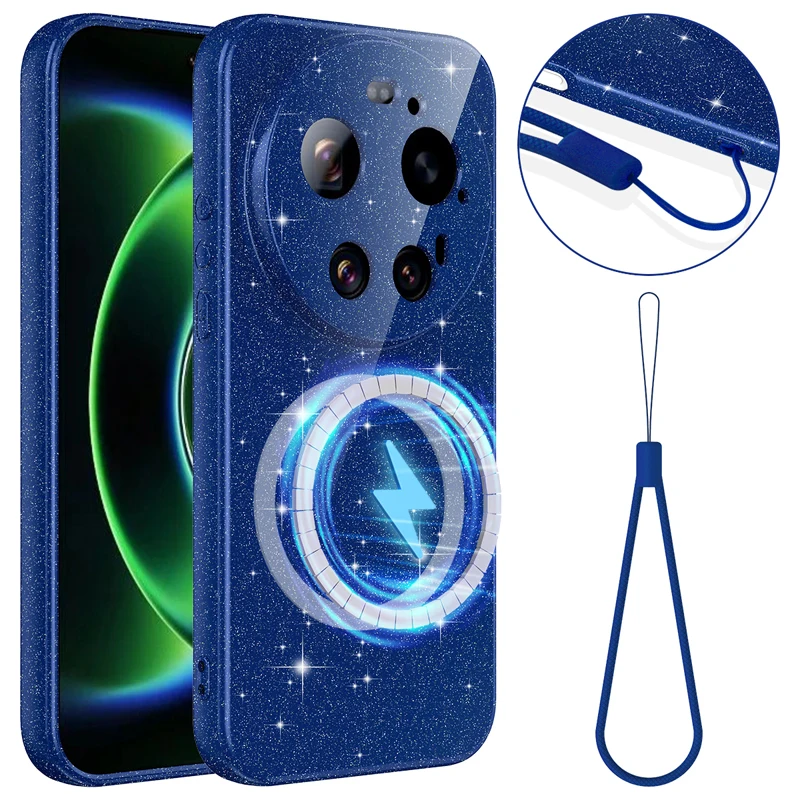 

For Xiaomi 17 Ultra Magnetic Beautiful Case ELVEV Hard PC + Soft TPU With Inner Flocking Protective Phone Cover
