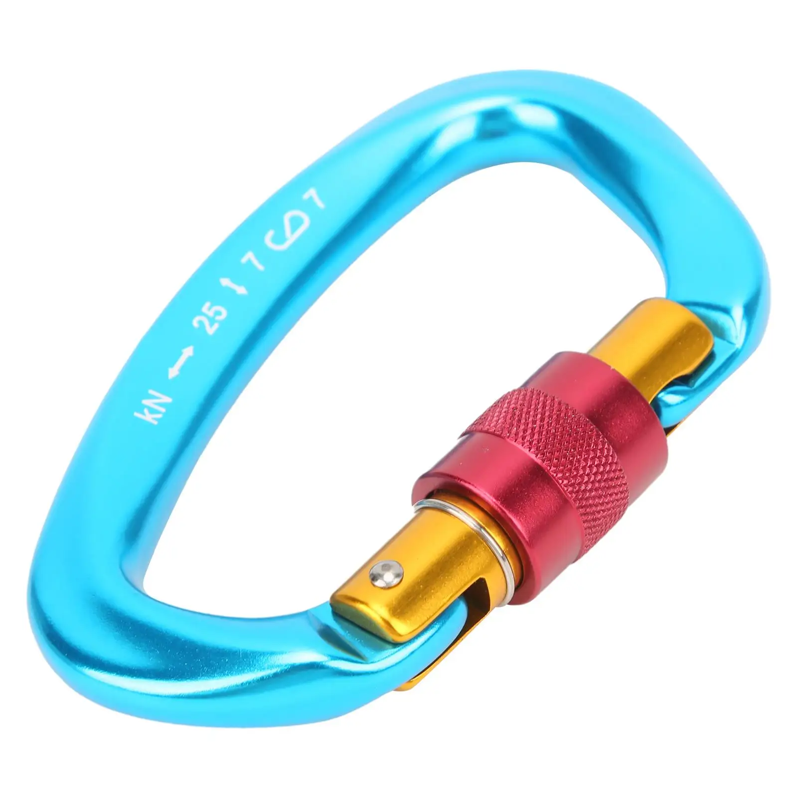 High-Strength Locking Climbing Carabiner D-Ring - Perfect for Outdoor Adventures, for backpacking , for camping & for rock