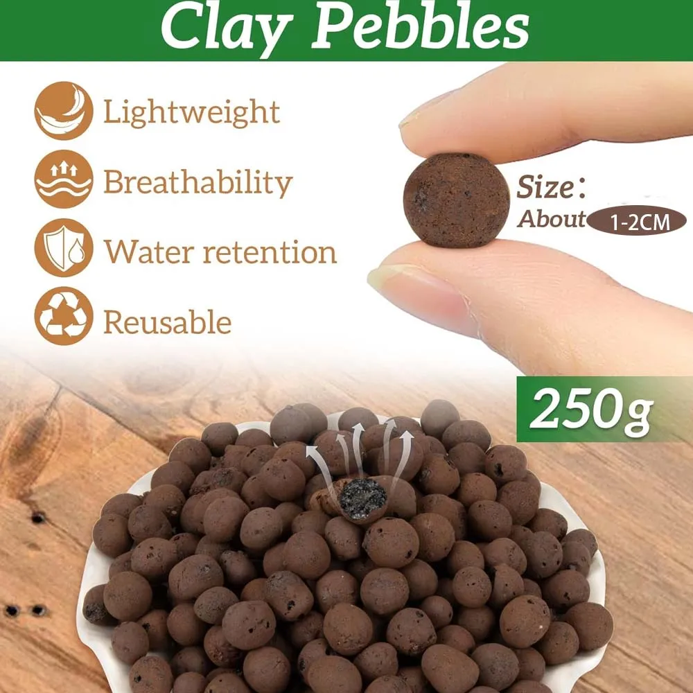 Leca الطين الحصى للنباتات كرات الطين للنباتات الحصى للنباتات الداخلية المائية تزايد البستنة الديكور Aquaponics