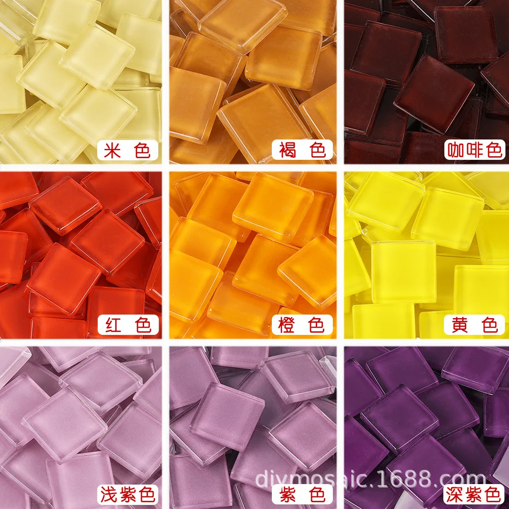 2cm Crystal Glass Mosaic Granular Crafts Materials Tiles Ceramic  Bulk Wholesale  Self Adhesive Small Crafting Diy Mirrors 1kg