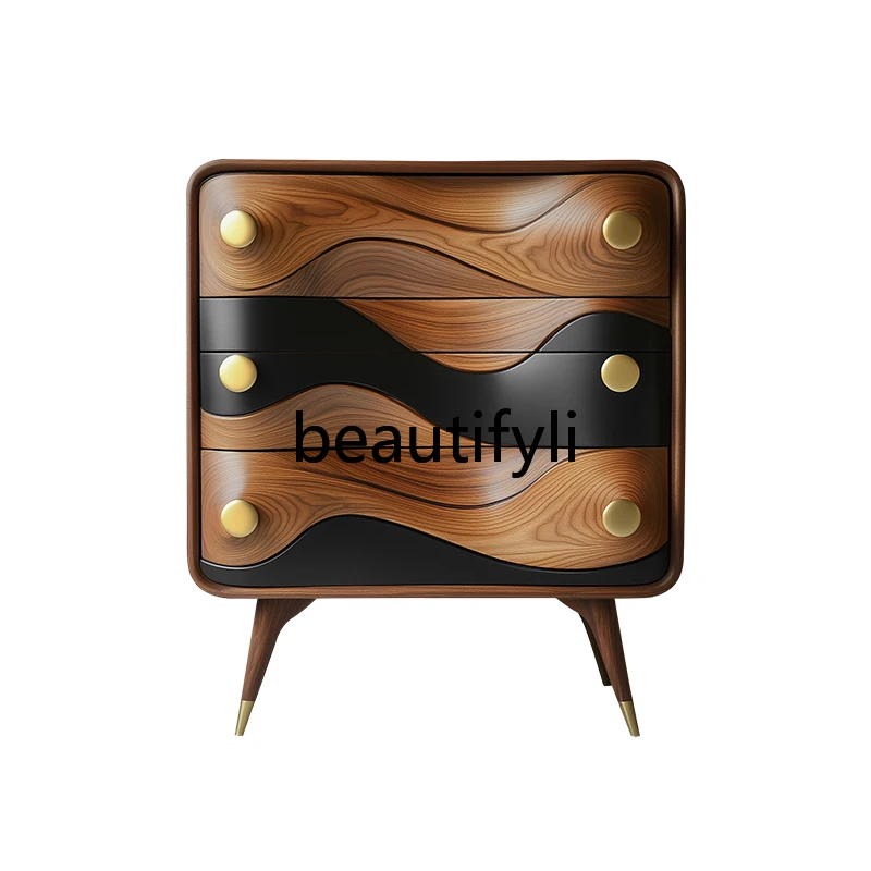 

Locker Nordic retro solid wood, entrance cabinet
