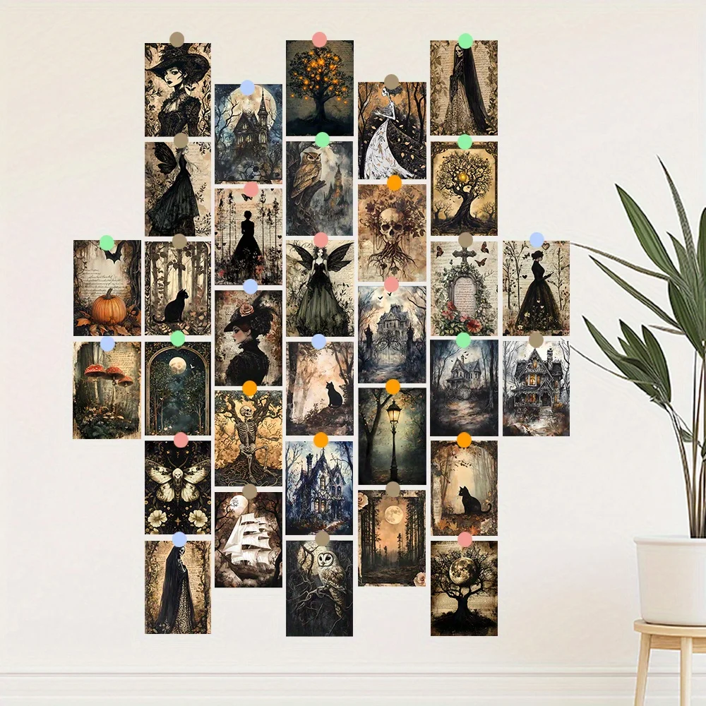 32-postais-vintage-escuros-cartoes-decorativos-goticos-de-halloween-para-decoracao-de-quarto-adequados-para-colecao-e-presentear