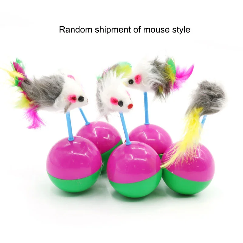 1PCS Tumbler Mouse Cat Toys Pet Toys Roly Poly Toy