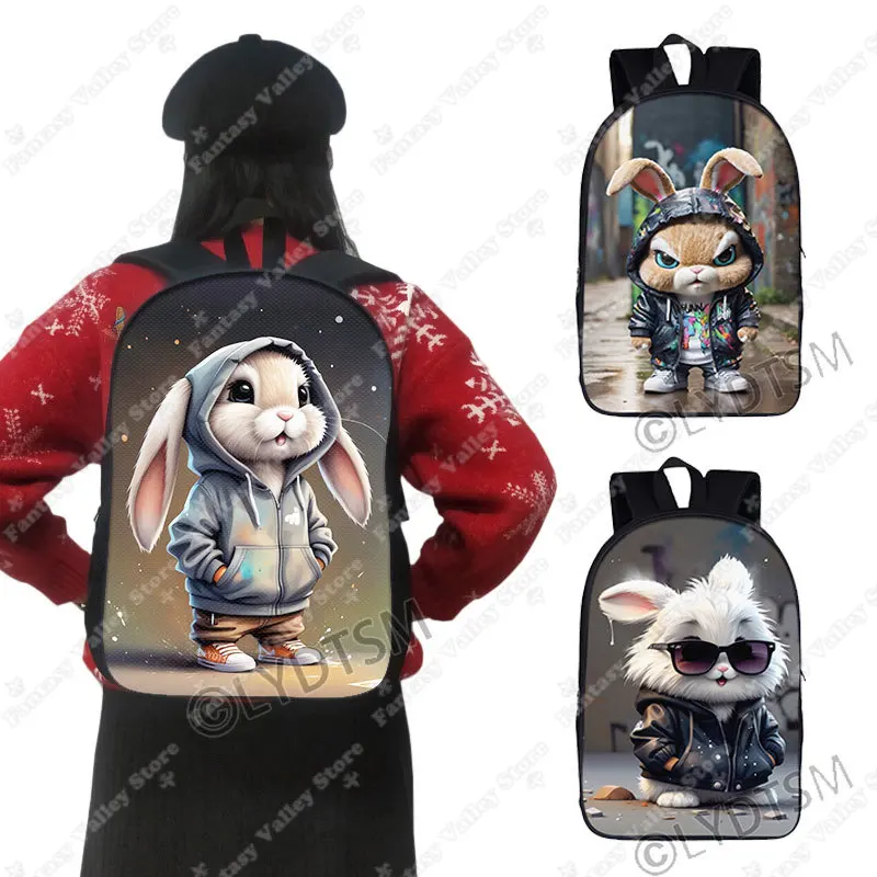 Cute Bunny Print Ba…