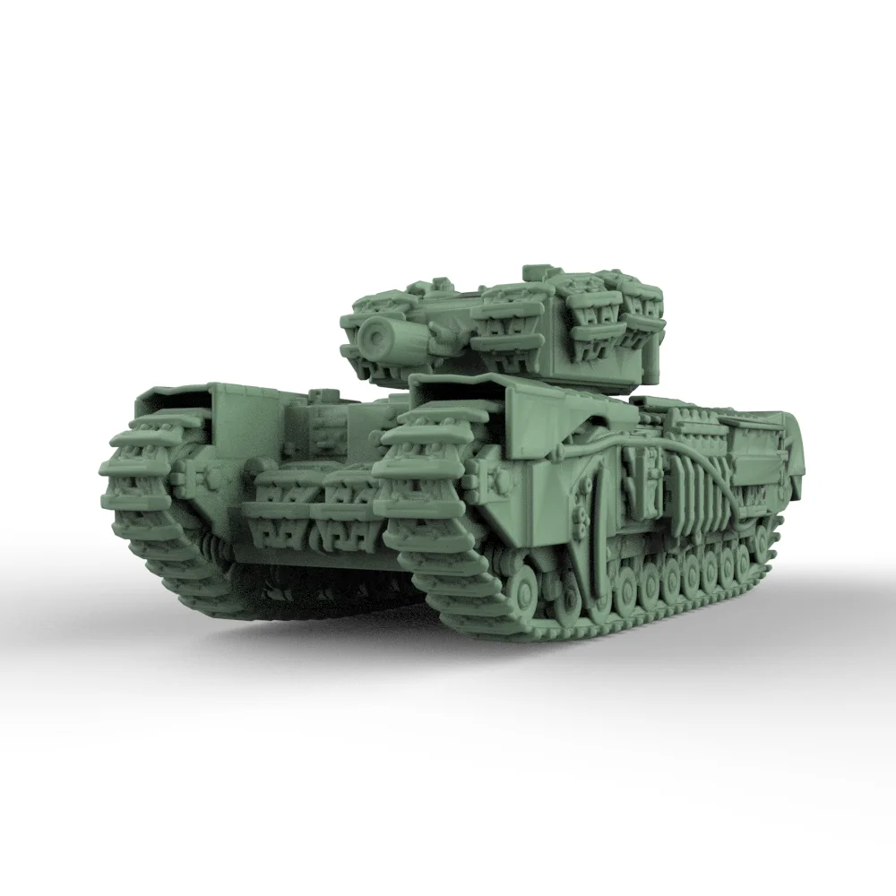 British Churchill AVRE Crocodile Infantry Tank  SSMODEL SS905 1/56 1/72 1/100 15mm WarGaming 28mm Military Model Kit