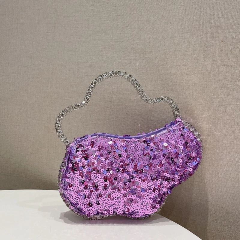 

XIYUAN Выпускной бал для девочек с бриллиантами Вечерняя сумка Женская новая вечеринка Блестящие хрустальные клатчи Кошельки и сумки Дизайнерские сумки