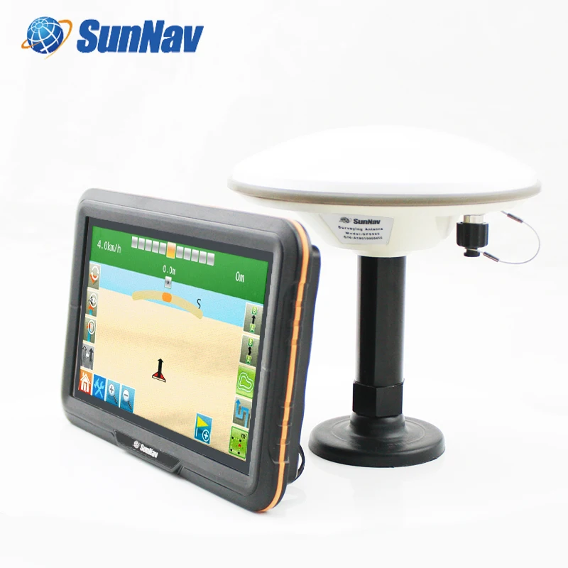 SunNav Agriculture Tractor GPS Guidance System 7inch Ips Display Android Precision Agriculture GPS Navigator
