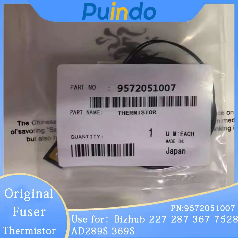 

9572051007 Оригинальный новый термистор фьюзера для Konica Minolta Bizhub 227 287 367 7528 AD289S 369S термистор