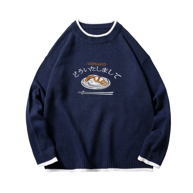 

2025 New Men Sweater Fashion Men's O Neck Embroidered Warm Quality Design Hot Casual Sweater Male Pullover