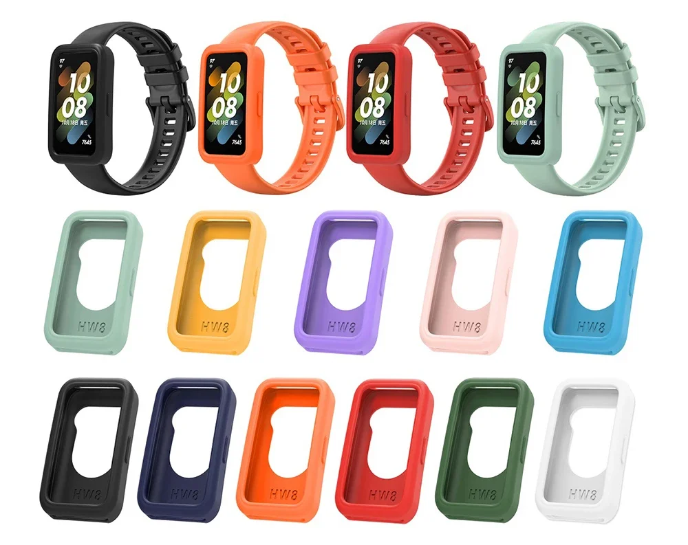 

Silicone Strap + Protective Case For Huawei Band 8 9 10 Bracelet Wristband