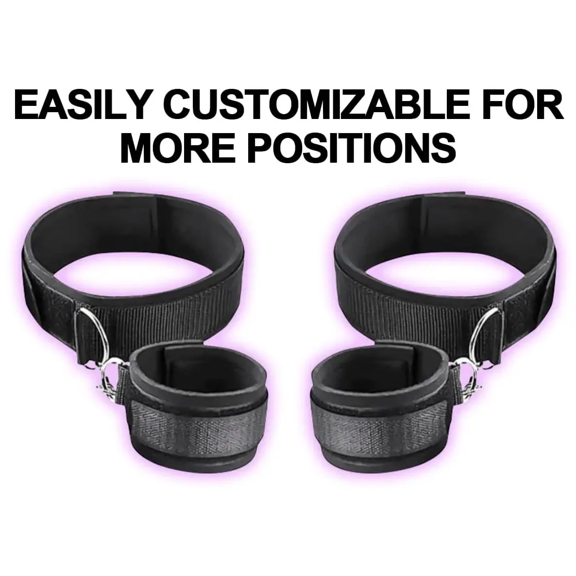 Restrain Bondage Set Padded Thigh Wrist Cuffs Sex Toy for Women Adjustable Handcuffs Straps Sexy Straps Tie Set Bondage SM Games