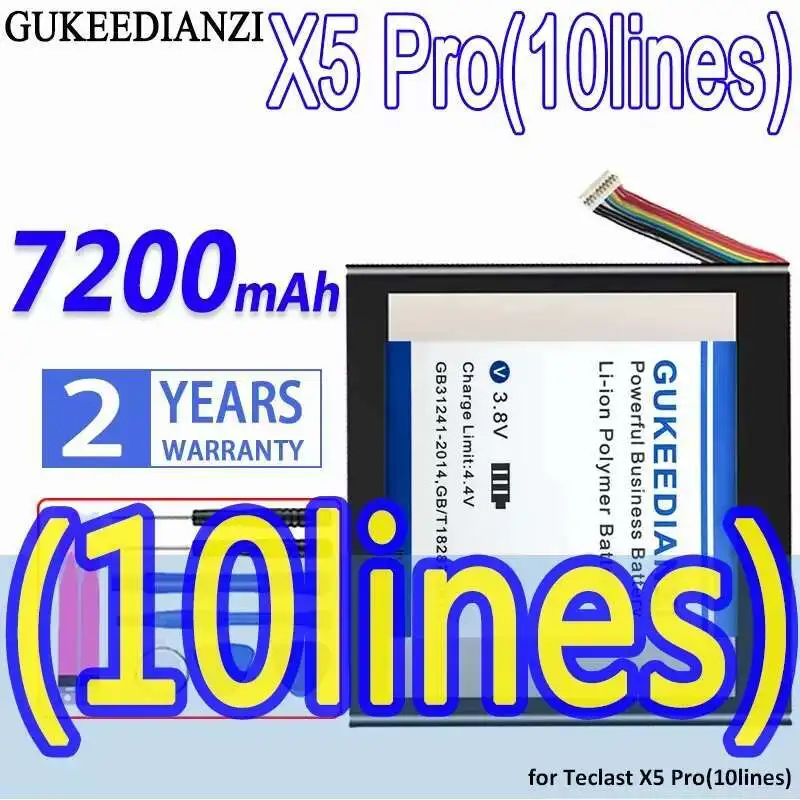 

Легкий аккумулятор для планшета Teclast X5 Pro 10 линий 7200 мАч